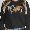 Teach Peace Teacher Teacher Women Crewneck Sweatshirt, funny design Teach Peace Teacher Teacher Women Crewneck Sweatshirt, funny design