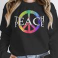 Teach Peace For Teachers And Educators Counselor Women Crewneck Sweatshirt, funny design