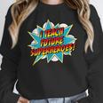 I Teach Superheroes Retro Comic Super Teacher Graphic Women Crewneck Sweatshirt, Super Teacher Gifts, funny design I Teach Superheroes Retro Comic Super Teacher Graphic Women Crewneck Sweatshirt, Super Teacher Gifts, funny design