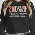 Teacher 2ND Grade Team Like a Normal Team But Much Cooler Women Crewneck Sweatshirt, 2nd Grade Teacher Gifts, funny design