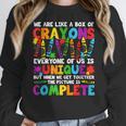 Teacher We Are Like A Box Of Crayons Back To School Women Crewneck Sweatshirt, funny design Teacher We Are Like A Box Of Crayons Back To School Women Crewneck Sweatshirt, funny design