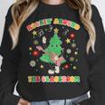 Teacher Christmas Shirts Pajama Matching Rockin' Around The Classroom -Adult Short Sleeve Small Modern Festive Christmas Teacher Xmas Vibes T-Shirt Women Crewneck Sweatshirt, funny design