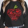 Teacher Day T Shirt Appreciation Day Apple Teach Learn Women Crewneck Sweatshirt, funny design