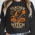 Teacher By Day Witch By Night Halloween Teacher Witch Women Crewneck Sweatshirt, funny design Teacher By Day Witch By Night Halloween Teacher Witch Women Crewneck Sweatshirt, funny design