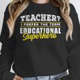 Teacher Educational Superhero School Teachers Women Crewneck Sweatshirt, funny design