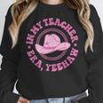 In My Teacher Era Yeehaw Pink Teacher Western Cowgirl Women Crewneck Sweatshirt, funny design In My Teacher Era Yeehaw Pink Teacher Western Cowgirl Women Crewneck Sweatshirt, funny design