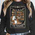The Teacher Ghost Book Reading Books Lover Halloween Women Crewneck Sweatshirt, funny design