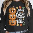 Teacher Halloween Tshirts I Teach The Cutest Pumpkins Women Crewneck Sweatshirt, funny design Teacher Halloween Tshirts I Teach The Cutest Pumpkins Women Crewneck Sweatshirt, funny design