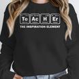 Teacher The Inspiration Element Periodic Table Word Science Women Crewneck Sweatshirt, Science Teacher Gifts, funny design