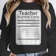Teacher Nutrition Facts Teachers Nutritional Fact Women Crewneck Sweatshirt, funny design