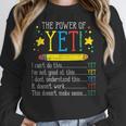 Teacher Power Of Yet Cant Do This Inspirational Women Men Women Crewneck Sweatshirt, funny design Teacher Power Of Yet Cant Do This Inspirational Women Men Women Crewneck Sweatshirt, funny design