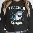 Teacher Shark Teaching Back To School Kindergarten Women Crewneck Sweatshirt, funny design