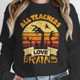 Teacher Shirts Halloween All Teachers Love Brains Women Crewneck Sweatshirt, funny design Teacher Shirts Halloween All Teachers Love Brains Women Crewneck Sweatshirt, funny design