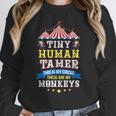 Teacher Tiny Human Tamer This My Circus These Are My Monkeys Women Crewneck Sweatshirt, funny design Teacher Tiny Human Tamer This My Circus These Are My Monkeys Women Crewneck Sweatshirt, funny design