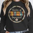 Teacher Of The Visually Impaired Back To School Team For Men Women Girls Kids Women Crewneck Sweatshirt, funny design Teacher Of The Visually Impaired Back To School Team For Men Women Girls Kids Women Crewneck Sweatshirt, funny design