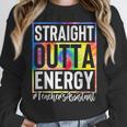 Teacher's Assistant Straight Outta Energy Teaching Tie Dye For Men Women Women Crewneck Sweatshirt, funny design