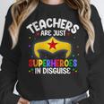 Teachers Are Just Superheroes In Disguise School Women Men Women Crewneck Sweatshirt, funny design Teachers Are Just Superheroes In Disguise School Women Men Women Crewneck Sweatshirt, funny design