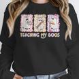 Teaching Is My Boos Teacher Ghost Halloween Women Girls Women Crewneck Sweatshirt, funny design