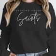 Teaching Future Saints Catholic Teacher Women Crewneck Sweatshirt, Future Teacher Gifts, funny design