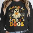 Teaching My Pre-K Boos Crew Teachers Halloween Ghost Women Crewneck Sweatshirt, funny design Teaching My Pre-K Boos Crew Teachers Halloween Ghost Women Crewneck Sweatshirt, funny design