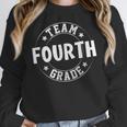 Team Fourth Grade Teacher Student Back To School 4th Grade Women Crewneck Sweatshirt, 4th Grade Teacher Gifts, funny design