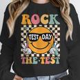 Test Day Rock The Test Teacher Testing Day You Got This Women Crewneck Sweatshirt, funny design Test Day Rock The Test Teacher Testing Day You Got This Women Crewneck Sweatshirt, funny design