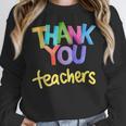 Thank You Teacher Appreciation Graduation Men Women Girls Kids Women Crewneck Sweatshirt, funny design