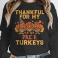 Thankful For My Pre K Turkeys Teacher Thanksgiving Men Women Women Crewneck Sweatshirt, funny design Thankful For My Pre K Turkeys Teacher Thanksgiving Men Women Women Crewneck Sweatshirt, funny design