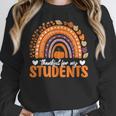 Thankful For My Students Teacher Thanksgiving School Fall Women Crewneck Sweatshirt, funny design Thankful For My Students Teacher Thanksgiving School Fall Women Crewneck Sweatshirt, funny design