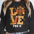 Thanksgiving Love Pre-K Teacher Turkey Autumn Fall For Men Women Girls Kids Women Crewneck Sweatshirt, funny design Thanksgiving Love Pre-K Teacher Turkey Autumn Fall For Men Women Girls Kids Women Crewneck Sweatshirt, funny design