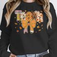 Thanksgiving Teacher Pencil Bow One Thankful Teacher Fall Women Crewneck Sweatshirt, funny design Thanksgiving Teacher Pencil Bow One Thankful Teacher Fall Women Crewneck Sweatshirt, funny design