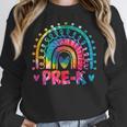 Tie Dye Prek Teacher Rainbow Preschool Back To School Girl Women Crewneck Sweatshirt, funny design Tie Dye Prek Teacher Rainbow Preschool Back To School Girl Women Crewneck Sweatshirt, funny design