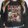 Tis The Season For Inclusion Christmas Sped Teacher Women Crewneck Sweatshirt, funny design Tis The Season For Inclusion Christmas Sped Teacher Women Crewneck Sweatshirt, funny design