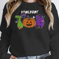 TOD Itinerant Teacher Of The Deaf Halloween ASL Interpreters Women Crewneck Sweatshirt, funny design TOD Itinerant Teacher Of The Deaf Halloween ASL Interpreters Women Crewneck Sweatshirt, funny design