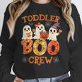 Toddler Boo Crew Halloween Costume For Teacher Kids Women Crewneck Sweatshirt, funny design