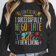 Toddler Negotiator Preschool Teacher Humor Babysitters Women Crewneck Sweatshirt, funny design Toddler Negotiator Preschool Teacher Humor Babysitters Women Crewneck Sweatshirt, funny design