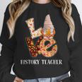 History Teacher Love Autumn Fall Gnome For Teachers For Men Women Women Crewneck Sweatshirt, History Teacher Gifts, funny design History Teacher Love Autumn Fall Gnome For Teachers For Men Women Women Crewneck Sweatshirt, History Teacher Gifts, funny design