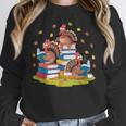 Turkey Reading Books Fall Season Thanksgiving Teacher Book Women Crewneck Sweatshirt, funny design Turkey Reading Books Fall Season Thanksgiving Teacher Book Women Crewneck Sweatshirt, funny design