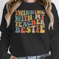 Twin Day Friends Teacher Twinning With My Bestie Matching Women Crewneck Sweatshirt, Friend Gifts, funny design Twin Day Friends Teacher Twinning With My Bestie Matching Women Crewneck Sweatshirt, Friend Gifts, funny design