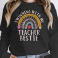 Twinning With My Teacher Bestie Spirit Week Girls Day Kids Women Crewneck Sweatshirt, funny design Twinning With My Teacher Bestie Spirit Week Girls Day Kids Women Crewneck Sweatshirt, funny design