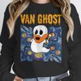 Van Ghost Art Teacher Halloween Van Gogh Starry Night Women Crewneck Sweatshirt, funny design