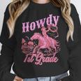 Vintage Howdy First Grade Cowgirl Teacher Western School Women Crewneck Sweatshirt, First Grade Teacher Gifts, funny design Vintage Howdy First Grade Cowgirl Teacher Western School Women Crewneck Sweatshirt, First Grade Teacher Gifts, funny design