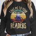 Vintage Take Me To Your Readers English Teacher Alien Space Men Women Women Crewneck Sweatshirt, English Teacher Gifts, funny design Vintage Take Me To Your Readers English Teacher Alien Space Men Women Women Crewneck Sweatshirt, English Teacher Gifts, funny design