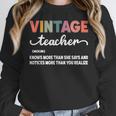 Vintage Teacher Knows More Than She Says Outfit Definition Women Crewneck Sweatshirt, funny design Vintage Teacher Knows More Than She Says Outfit Definition Women Crewneck Sweatshirt, funny design