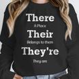 Vocabulary Police Their There They'Re English Teacher Women Crewneck Sweatshirt, English Teacher Gifts, funny design Vocabulary Police Their There They'Re English Teacher Women Crewneck Sweatshirt, English Teacher Gifts, funny design