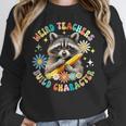 Weird Teachers Build Character Raccoon Colourful Floral Women Crewneck Sweatshirt, funny design Weird Teachers Build Character Raccoon Colourful Floral Women Crewneck Sweatshirt, funny design
