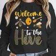 Welcome To The Hive Bee Teacher Back To School Women Crewneck Sweatshirt, funny design