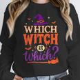 Which Witch Is Which Halloween For Women Men English Teacher Women Crewneck Sweatshirt, English Teacher Gifts, funny design