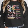 Women Bible Verse Christian Teacher God Says Back To School Women Crewneck Sweatshirt, funny design
