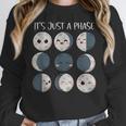 Women Science Teacher Moon Phases Scientist Back To School Women Crewneck Sweatshirt, Science Teacher Gifts, funny design